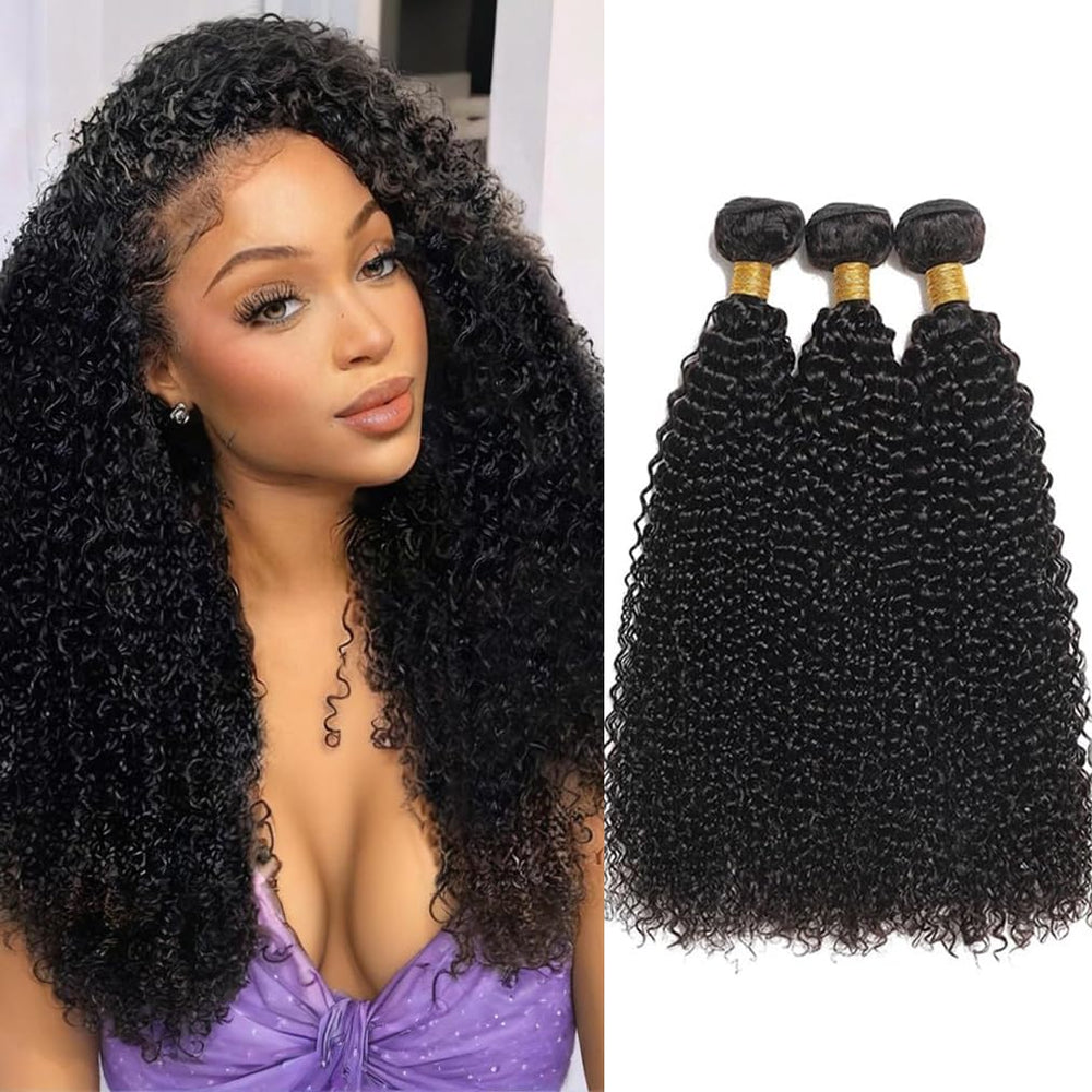 NICMISS kinky curly bundles 14in true length highlight defined curls for natural volume
