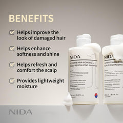 Champú NIDA Biotina-Panthenol, biotina-panthenol: cabello más suave y manejable.