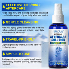 NIFEISHI ear piercing cleanser in a fine mist for comfort
