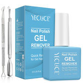 NIFEISHI gel nail polish remover bottle close-up showing quick removal