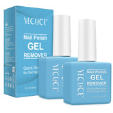 NIFEISHI gel remover bottle being poured for quick removal.