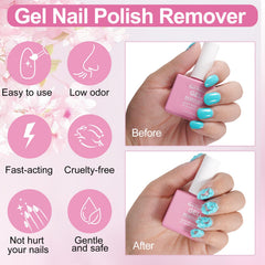 NIFEISHI gel remover timer highlights fast 2-5 minute polish removal