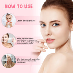 Niluto white powder drying on skin creates a refreshed feel.
