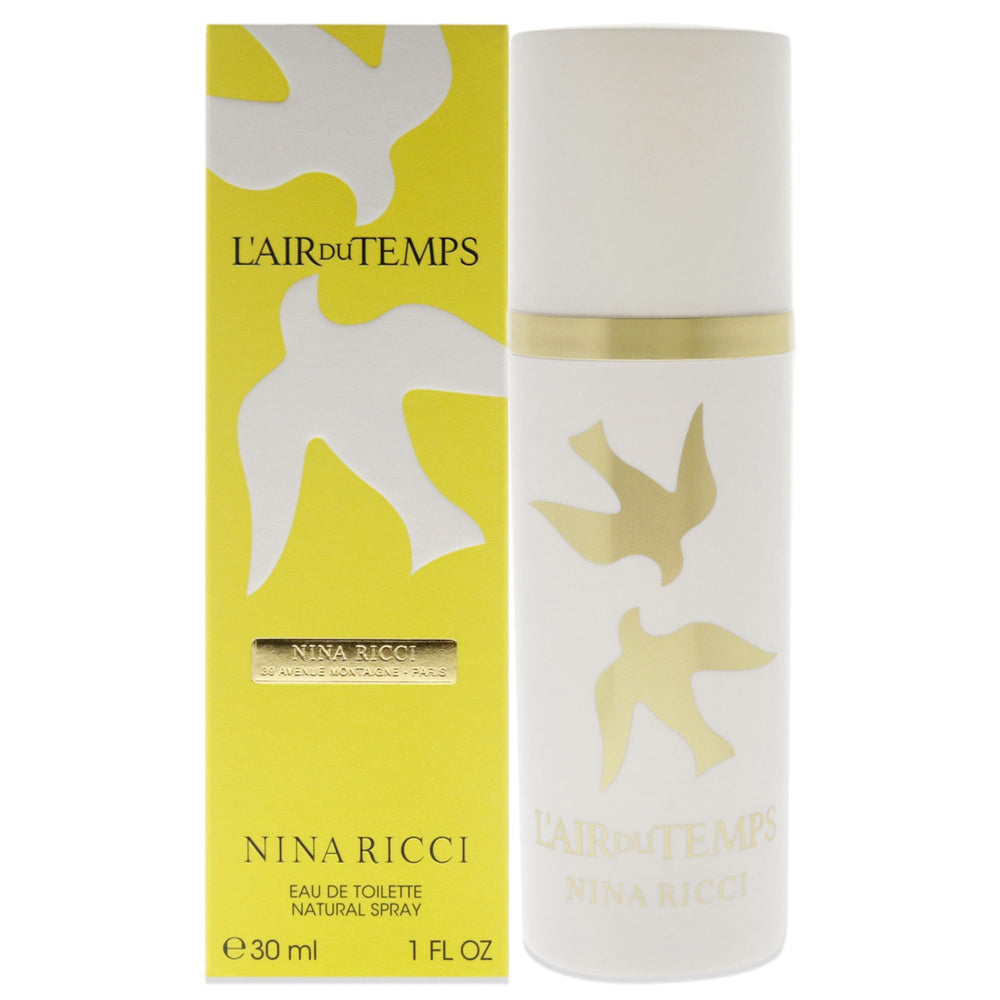 Nina Ricci L'Air du Temps bottle front view exuding timeless elegance.