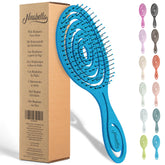 Ninabella detangle brush with spiral head delivers a gentle massage for detangling