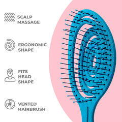 Ninabella vegan plastic brush for eco-friendly detangling