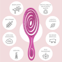 Ninabella Mini Spiral Brush ideal for curly hair across textures.
