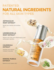 NING DERMOLOGIE Serum, extractos naturales para calma de la piel