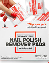 Ninja Quest bulk pack of nail polish remover pads for easy salon or home restocking.