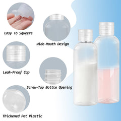 Ninsula travel bottles set includes two 100ml pump spray bottles