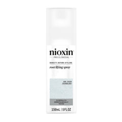 Nioxin Density Defend: botella y aplicación para mayor volumen en cabello fino.