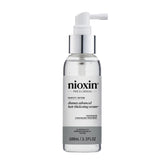 Nioxin Diamax Advanced bottle with pump promoting a fuller-looking hair daily use