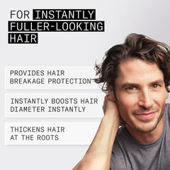 Nioxin Diamax Advanced close-up hair glow suggesting thicker-looking strands