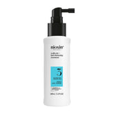 Nioxin System 3 bottle-front view demonstrates premium scalp care for color-treated hair.