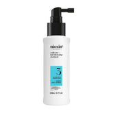 Nioxin System 3 bottle front view highlighting scalp thickening potential.