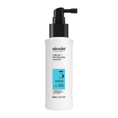 Nioxin System 3 bottle front view highlighting scalp thickening potential.