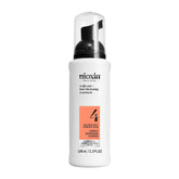 Nioxin System 4 bottle showing thickening serum for color-treated hair.