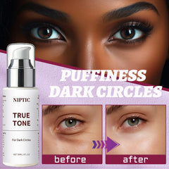 Niptic True Tone Eye Cream under-eye-area close-up with hydration feel