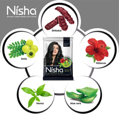 Nisha natural henna conditioning helps hair feel softer and stronger
