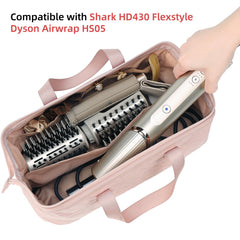 NISHEL Hair Tools Travel Bag wide opening for quick retrieval of tools