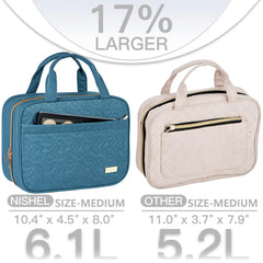 NISHEL transparent window aids quick security checks with full contents visibility.