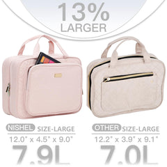 NISHEL interior layout with mesh pockets keeps bottles upright for easy access