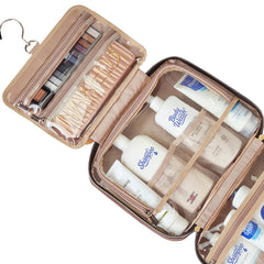 NISHEL bag side pocket keeps brushes secure during transit.