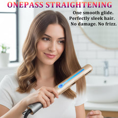 NITION heat plate close-up showing even coating for smoother hair.