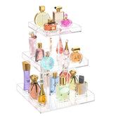 NIUBEE 3-tier perfume organizer front view for easy selection.
