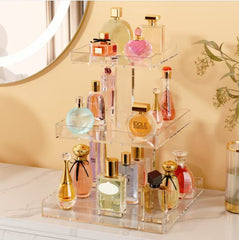 NIUBEE 3-tier organizer side view showing compact dresser fit.