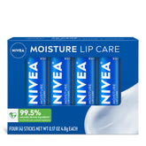 Bálsamo labial NIVEA hidrata profundamente para labios secos durante todo el día.