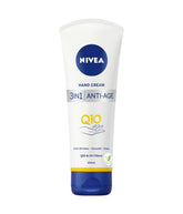NIVEA crema de manos rejuvenecedora Q10 con textura suave para uso diario.