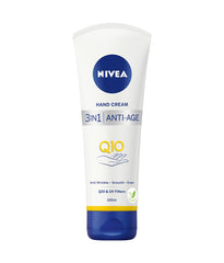 NIVEA crema de manos rejuvenecedora Q10 con textura suave para uso diario.