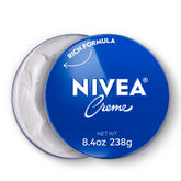 NIVEA Creme tin packaging highlights German formula for daily moisture.
