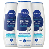 NIVEA Derma Comfort gel de ducha, botella 500 ml, ideal para uso diario en piel normal a seca.