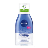 NIVEA Desmaquillante de ojos, bote visible, elimina maquillaje con suavidad y cuida la piel.