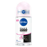 NIVEA desodorante en botella, vista frontal, protege contra manchas en la ropa.