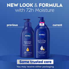 NIVEA Esencialmente Enriquecida, aceite de almendra para piel suave y nutrida.