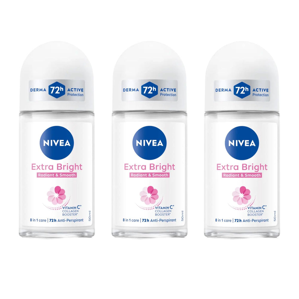 NIVEA Extra Bright aplicador rodillo para 8 superalimentos, axilas más brillantes