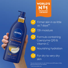 NIVEA Hidratación 72 horas, crema corporal de larga duración para piel seca.
