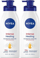 NIVEA hidratación intensa en botella con bomba para uso diario y piel suave.