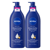NIVEA loción enriquecida en bote para hidratación duradera.