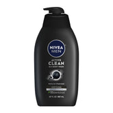 NIVEA MEN Carbón Activo: vertido de gel con carbón natural para limpieza.