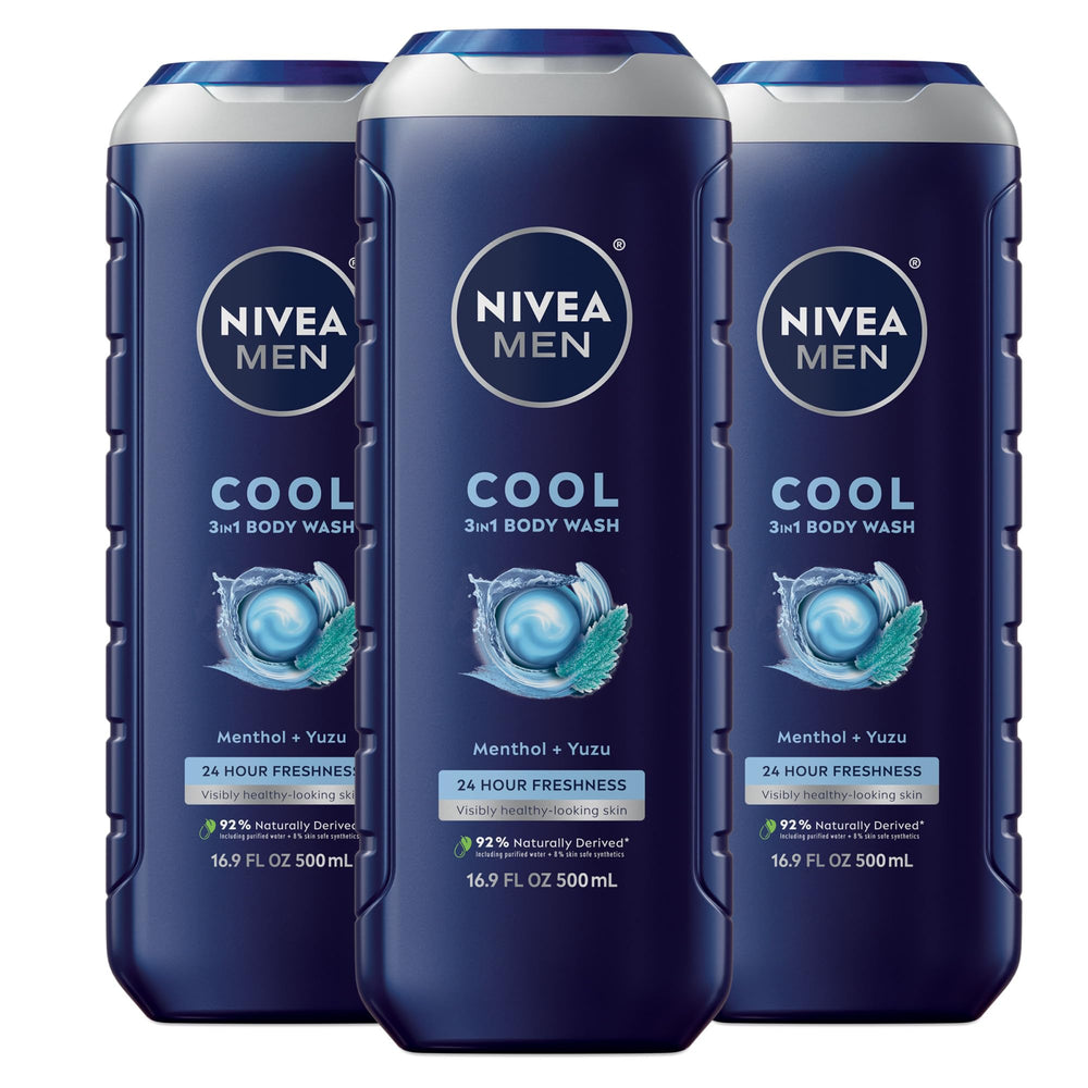 NIVEA MEN gel de ducha frío mentol yuzu: sensación de frescura inmediata.