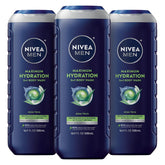 NIVEA MEN Máxima Hidratación: botella de ducha lista para hidratación duradera