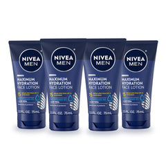 NIVEA MEN Maximum Hydration Face Lotion SPF 15 tubes, ready for daily moisture and sun protection.