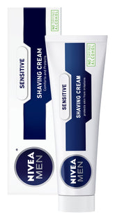 NIVEA MEN Sensitive Shaving Cream tube front view for a close, comfortable shave.