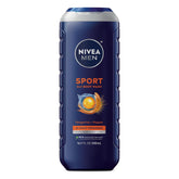 NIVEA MEN Sport, botella del gel 3 en 1, aroma cítrico para post-entrenamiento.