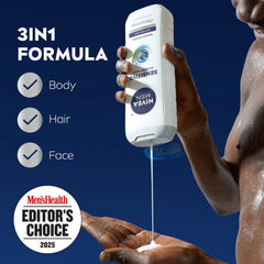 NIVEA MEN Tres En Uno Cabello Rostro Ducha: uso diario para cuerpo completo