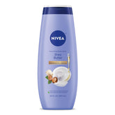 NIVEA Nourishing Shea Butter Body Wash bottle front view for nourished skin